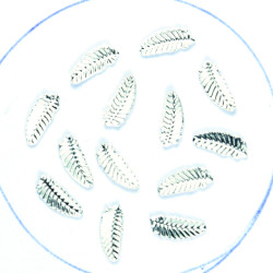 3D Feather Silver