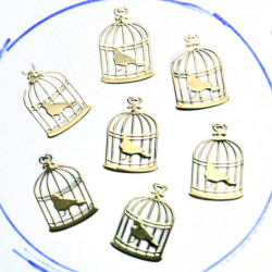 Plating Deco Birdcage Gold (20) 