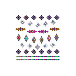 Colorful Rhombus Vivid Sticker