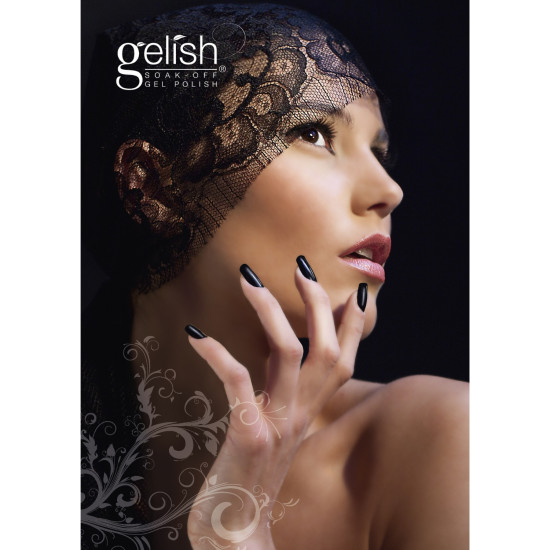 Poster Gelish Zwart A2  Italian Lace