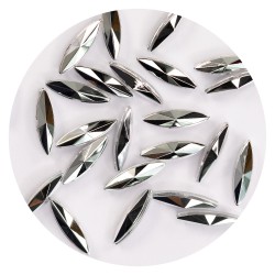 Cat Eye Rhinestones SILVER *DIS*