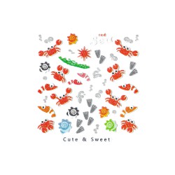 Cute & Sweet Stickers, Crab