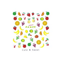 Cute & Sweet Stickers, Fresh Fruits