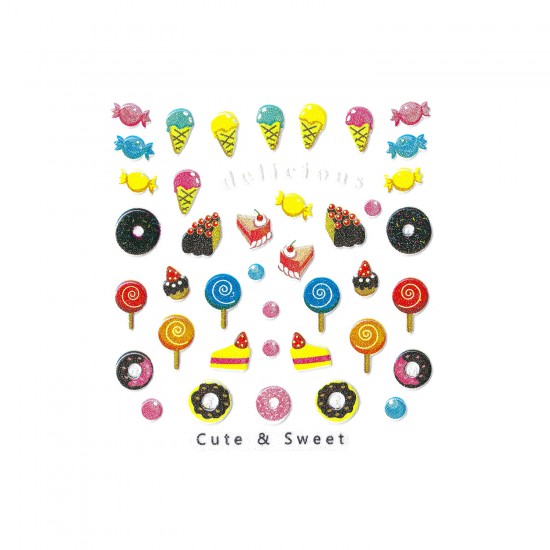 Cute & Sweet Stickers, Sweet Dessert