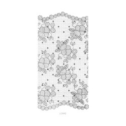 LC042S Lace Silver Sticker