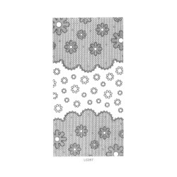 LC057S Lace Silver Sticker