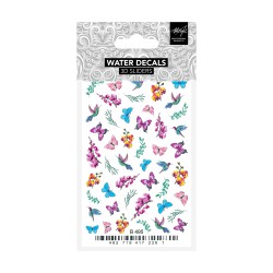 Flowers & Butterflies B495 3D Water Decals