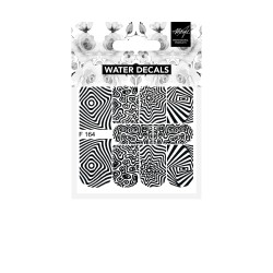 Abstract F164 BLACK Water Decals