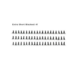 Flare Lashes 41 Extra Short Blackest