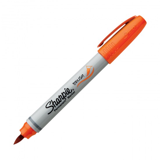 Sharpie Pen Brush Tip ORANGE