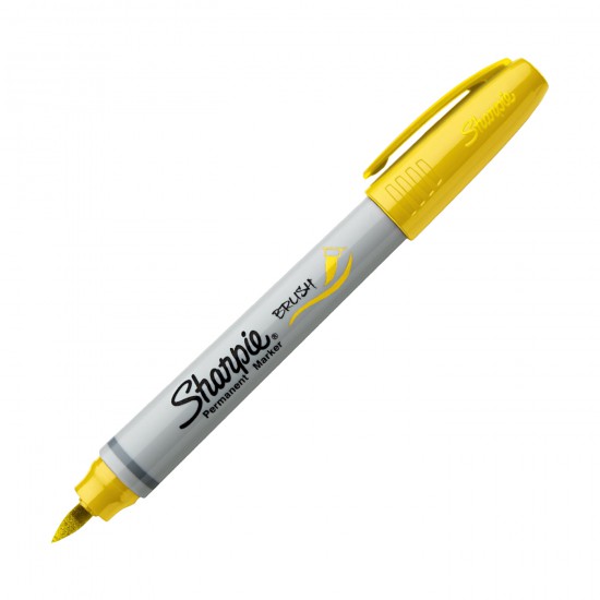 Sharpie Pen Brush Tip YELLOW