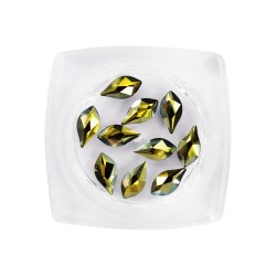 Flame Crystal Iridescent Green (10pcs)