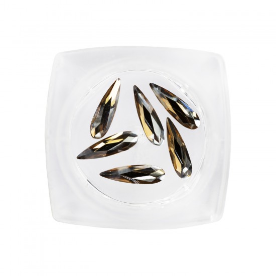 Raindrop Crystal Golden Shadow (6pcs)